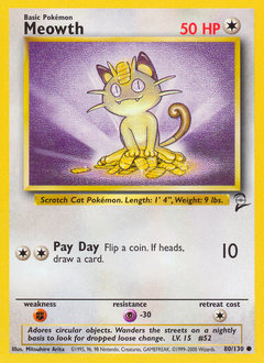 Meowth, Base Set 2 number 80